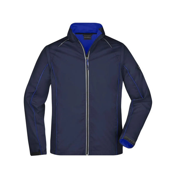 Giacca Mens Zip-off Softshell blu / S - personalizzabile con logo