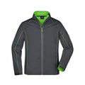 Giacca Mens Zip-off Softshell grigio / S - personalizzabile con logo