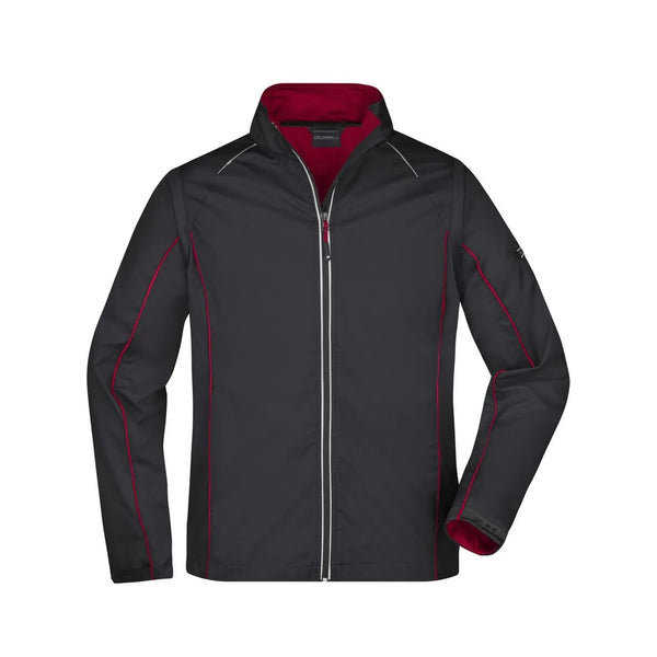 Giacca Mens Zip-off Softshell nero / S - personalizzabile con logo