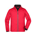 Giacca Mens Zip-off Softshell rosso / S - personalizzabile con logo