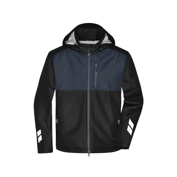Giacca Padded Hardshell Workwear black/carbon / XS - personalizzabile con logo