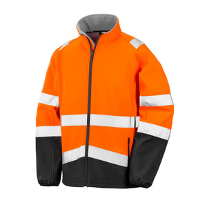 Giacca Printable Safety Softshell arancione / S - personalizzabile con logo