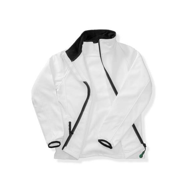 Giacca Printable Softshell bianco / S - personalizzabile con logo