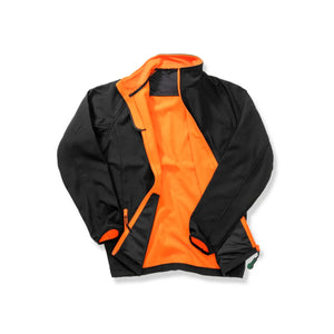 Giacca Printable Softshell black/orange / S - personalizzabile con logo