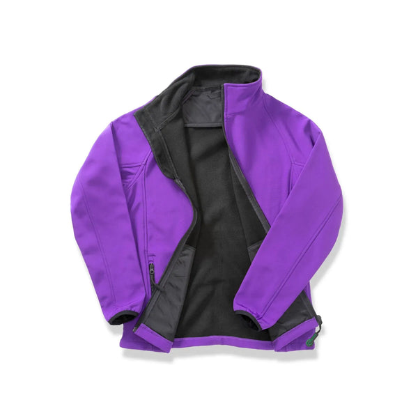 Giacca Printable Softshell viola / S - personalizzabile con logo
