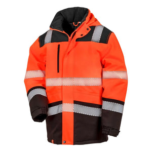 Giacca Printable Waterproof Softshell Safety Coat arancione / S - personalizzabile con logo