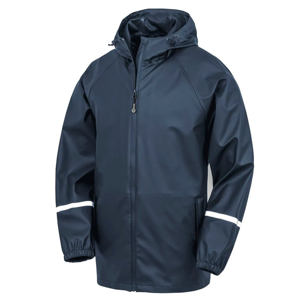 Giacca Prism Pu Waterproof blu / XS - personalizzabile con logo