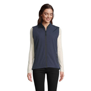 Giacca Race Bw Women Softeshell blu navy / S - personalizzabile con logo