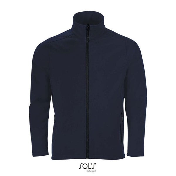 Giacca Race  Uomo  280G Softeshell blu navy / S - personalizzabile con logo