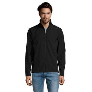 Giacca Race  Uomo  280G Softeshell Nero / S - personalizzabile con logo