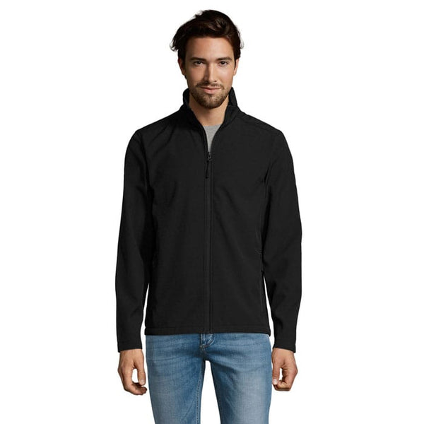 Giacca Race  Uomo  280G Softeshell Nero / S - personalizzabile con logo