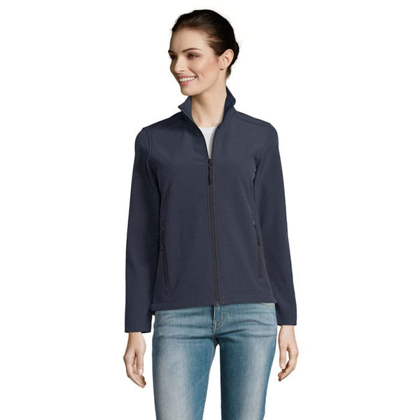 Giacca Race Women   280G Softeshell blu navy / S - personalizzabile con logo