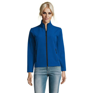 Giacca Race Women   280G Softeshell royal / S - personalizzabile con logo