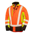 Giacca Recycled 3-layer Printable Safety Softshell arancione / S - personalizzabile con logo