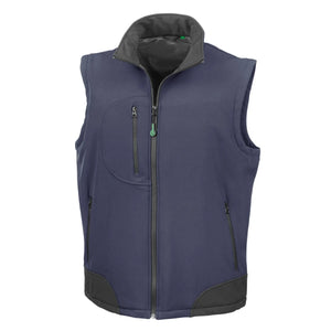 Giacca Recycled 3-layer Softshell Bodywarmer blu / S - personalizzabile con logo