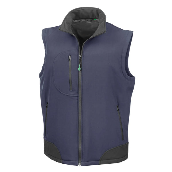 Giacca Recycled 3-layer Softshell Bodywarmer blu / S - personalizzabile con logo