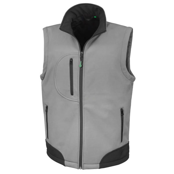 Giacca Recycled 3-layer Softshell Bodywarmer grigio / S - personalizzabile con logo