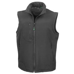 Giacca Recycled 3-layer Softshell Bodywarmer nero / S - personalizzabile con logo