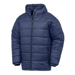 Giacca Recycled  Padded Parka blu / XS - personalizzabile con logo