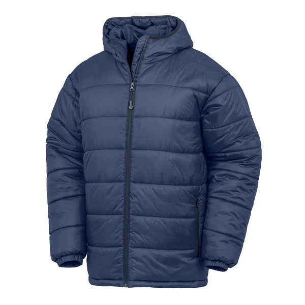 Giacca Recycled  Padded Parka blu / XS - personalizzabile con logo