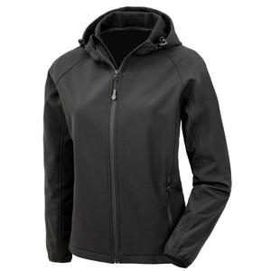 Giacca Recycled Printable 3-layer  Softshell nero / XS - personalizzabile con logo