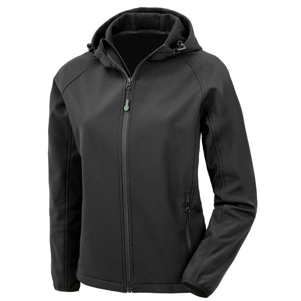 Giacca Recycled Printable 3-layer  Softshell nero / XS - personalizzabile con logo