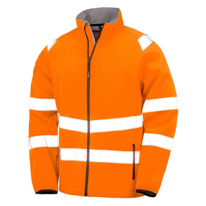 Giacca Recycled Printable Safety Softshell arancione / S - personalizzabile con logo