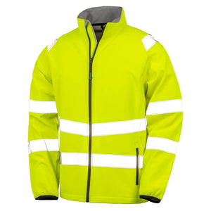 Giacca Recycled Printable Safety Softshell giallo / S - personalizzabile con logo