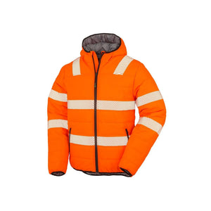Giacca Recycled Ripstop Padded Safety arancione / S - personalizzabile con logo