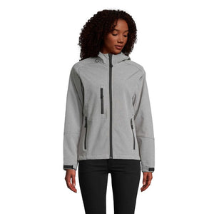 Giacca Replay Donna  Softeshell grigio / S - personalizzabile con logo