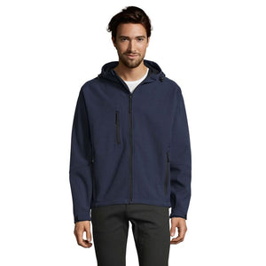 Giacca Replay Uomo  Softeshell blu navy / XS - personalizzabile con logo