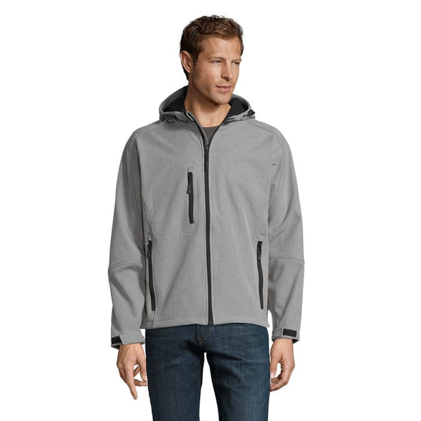 Giacca Replay Uomo  Softeshell grigio / XS - personalizzabile con logo