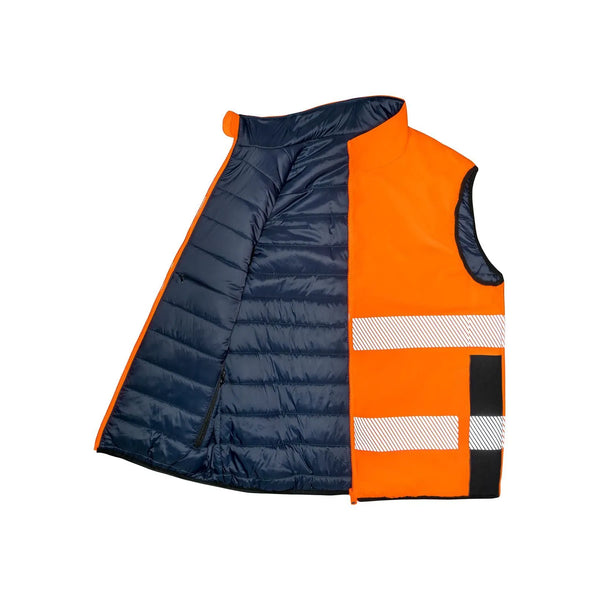 Giacca Reversible Soft Padded Safety Gilet - personalizzabile con logo