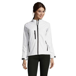 Giacca Roxy Women   340G Softeshell Bianco / S - personalizzabile con logo