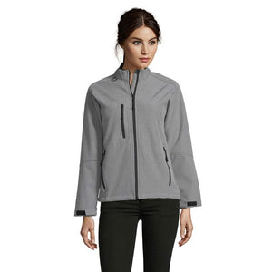 Giacca Roxy Women   340G Softeshell grigio / S - personalizzabile con logo