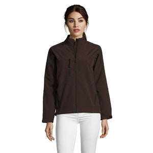 Giacca Roxy Women   340G Softeshell marrone / S - personalizzabile con logo