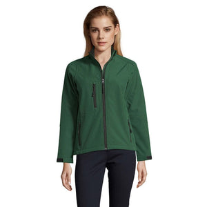 Giacca Roxy Women   340G Softeshell verde / S - personalizzabile con logo