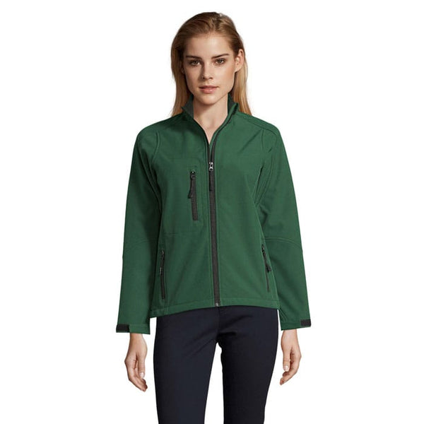 Giacca Roxy Women   340G Softeshell verde / S - personalizzabile con logo