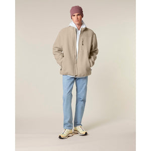 Giacca Sherpa Unisex Relaxed Brooker beige / XXS - personalizzabile con logo
