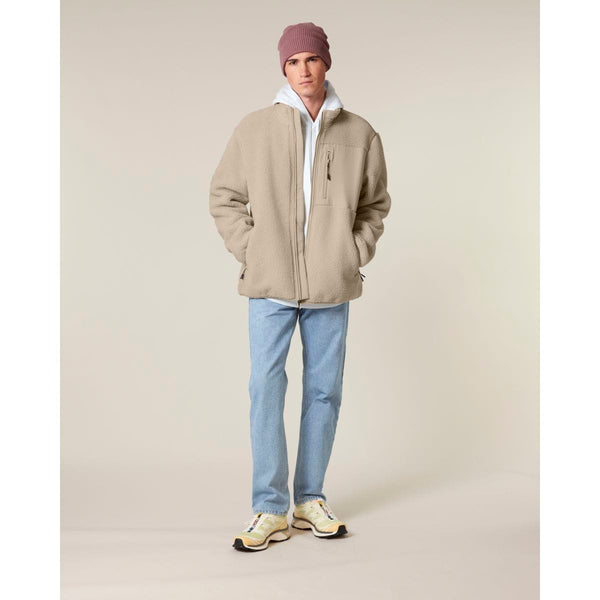 Giacca Sherpa Unisex Relaxed Brooker beige / XXS - personalizzabile con logo