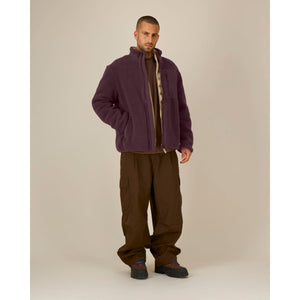 Giacca Sherpa Unisex Relaxed Brooker marrone / XXS - personalizzabile con logo