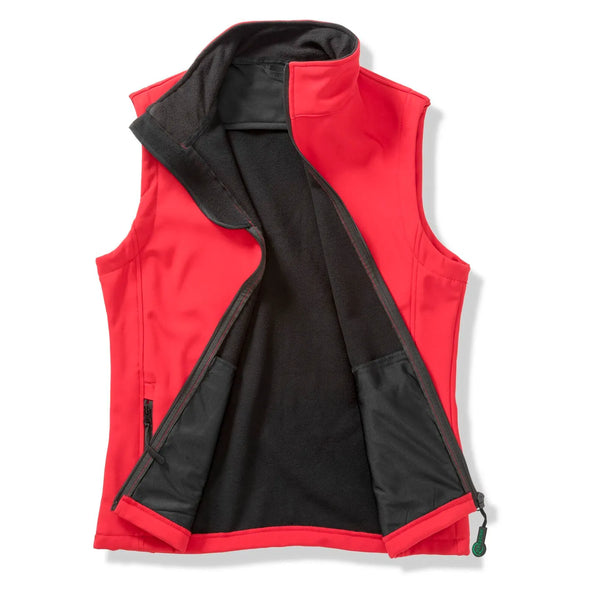 Giacca Softshell Bodywarmer Stampabile rosso / S - personalizzabile con logo