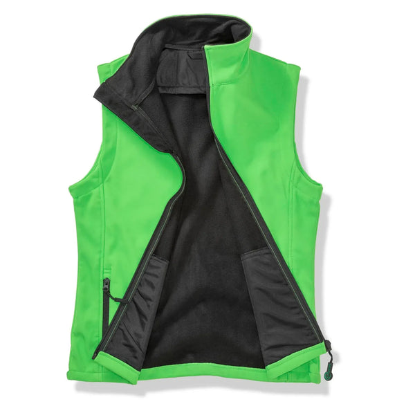 Giacca Softshell Bodywarmer Stampabile verde / S - personalizzabile con logo