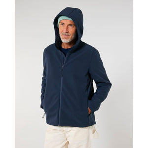 Giacca Softshell Uomo Con Cappuccio Stanley Discoverer blu navy / S - personalizzabile con logo