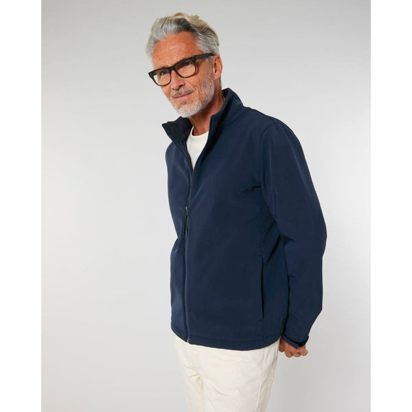 Giacca Softshell Uomo Stanley Navigator blu navy / S - personalizzabile con logo
