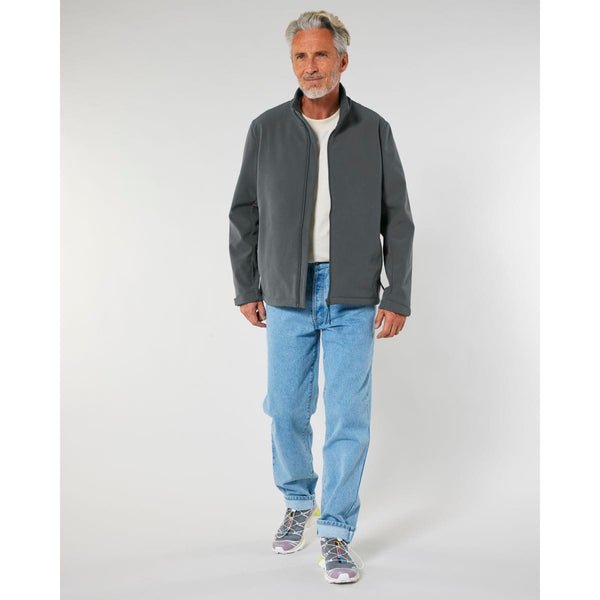Giacca Softshell Uomo Stanley Navigator grigio scuro / S - personalizzabile con logo