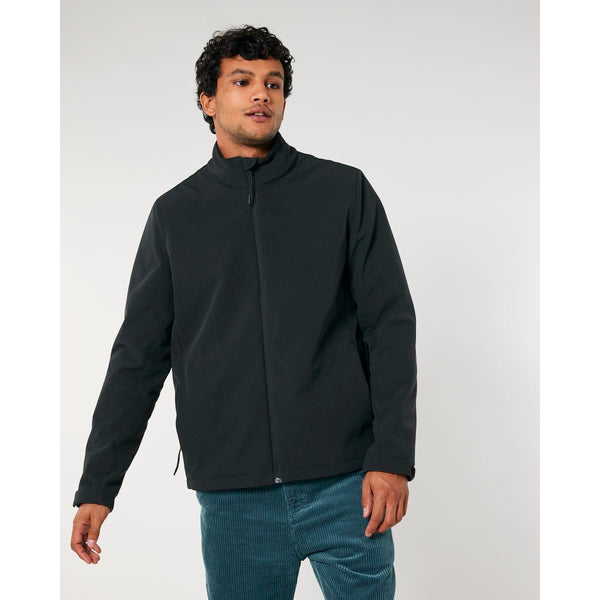 Giacca Softshell Uomo Stanley Navigator nero / S - personalizzabile con logo
