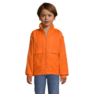 Giacca Surf Kids Windbreaker 210G Arancione / XL - personalizzabile con logo