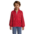 Giacca Surf Kids Windbreaker 210G Rosso / 5XL - personalizzabile con logo