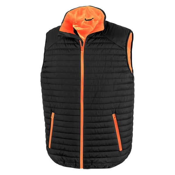 Giacca Thermoquilt Gilet black/orange / XS - personalizzabile con logo